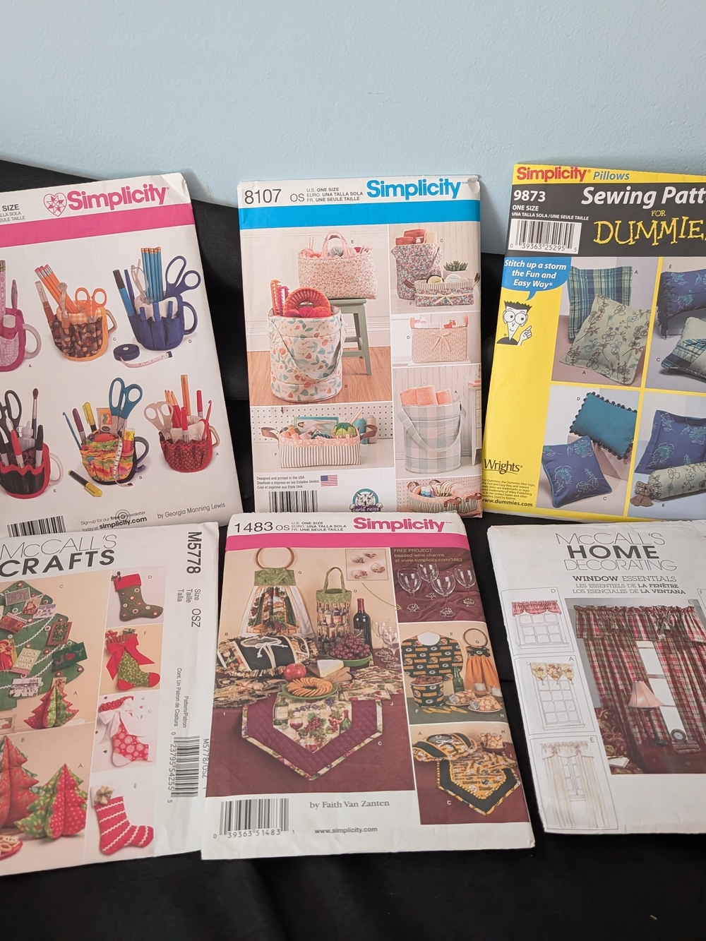 NWOT 6 Home Sewing Patterns